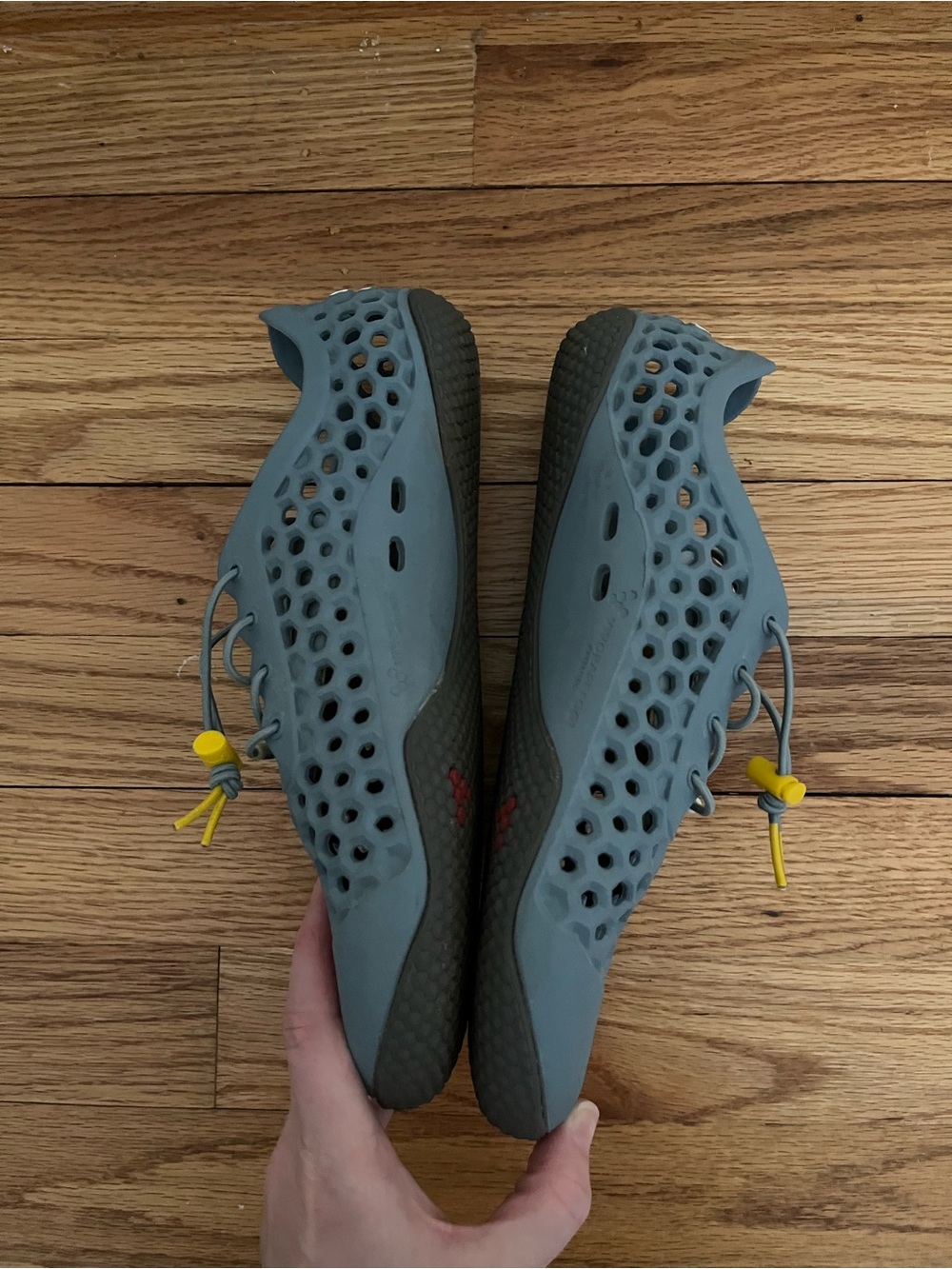 Vivobarefoot Ultra III Bloom blue gray barefoot shoes 38L US 8 - Picture 3 of 8